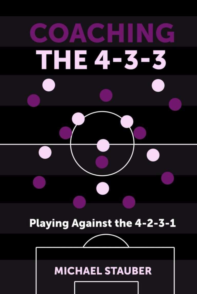 Book cover: Coaching the 4-3-3, Playing Against the 4-2-3-1, by Michael Stauber